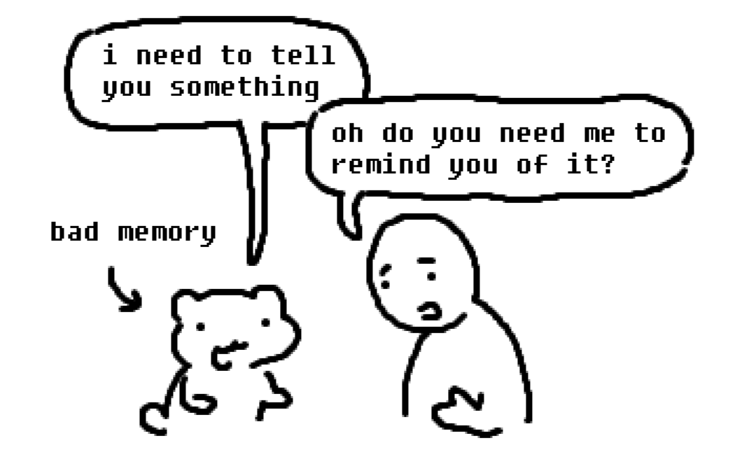 cuptoast's tweet photo. i have bad memory https://t.co/ouyDRtJEFB
