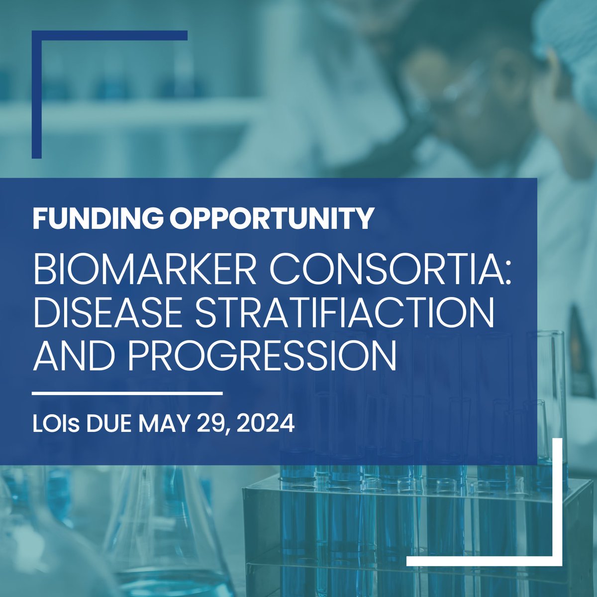 🔬 New funding opportunity! 🔬 We are seeking collaborative groups to work on identifying novel biomarkers for disease stratification and progression in ALS. LOIs are due May 29, 2024. Learn more and submit your LOI at bit.ly/4ctIZrj. #ALSResearch #GrantOpportunity