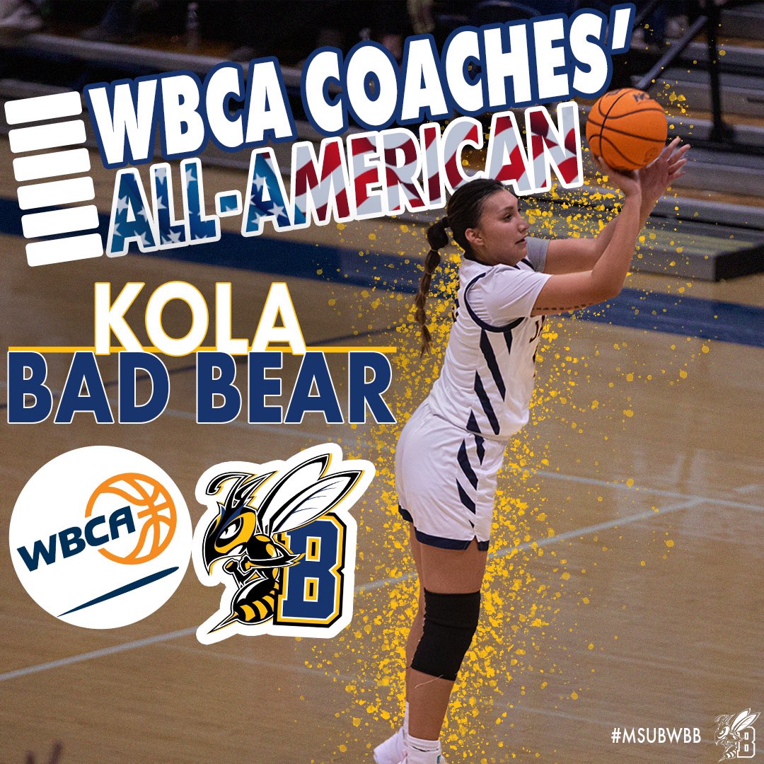 ‼️SHE’S ALL-AMERICAN‼️

Congratulations to Kola Bad Bear, who was selected to the WBCA All-American First Team, becoming the second player in program history to receive the honor

#MSUBWBB | #UnfinishedBusiness