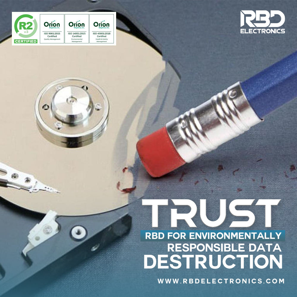 RBD offers environmentally-responsible data destruction services, blending security with sustainability. 
Contact us now to securely erase your legacy data and contribute to a greener tomorrow.

#SecureData #SustainableSolutions #ROI #refurbishedlaptops #R2V3 #refurbishedtech