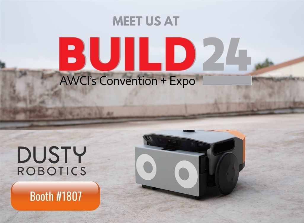 DustyRobotics's tweet image. If you're headed to #Build24, contact us for a personal demo of the new FieldPrinter 2, a next-gen solution that provides the most efficient process for accurately & comprehensively laying out BIM models on the deck. #AWCI #DustyRobotics #FieldPrinter #construction #getdusty