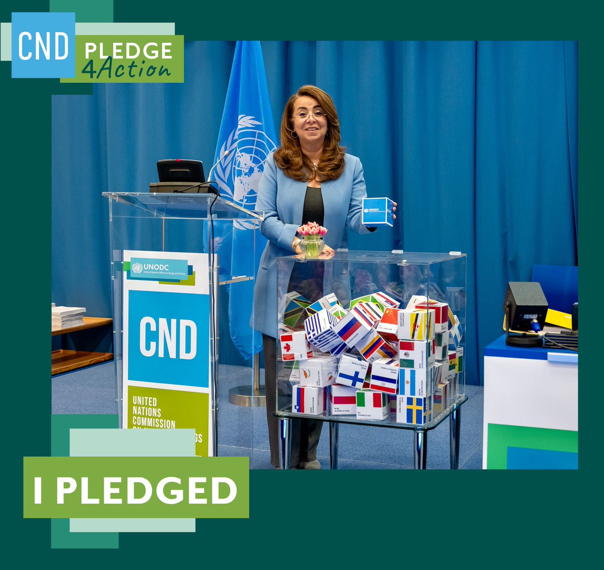 It’s been a remarkable high-level session of the CND, with 2,500+ participants, 4 resolutions adopted & 170 side-events.

At this year’s closing, I was proud to make the 67th #Pledge4Action of #CND67, to support a paradigm shift towards much stronger drug prevention frameworks.