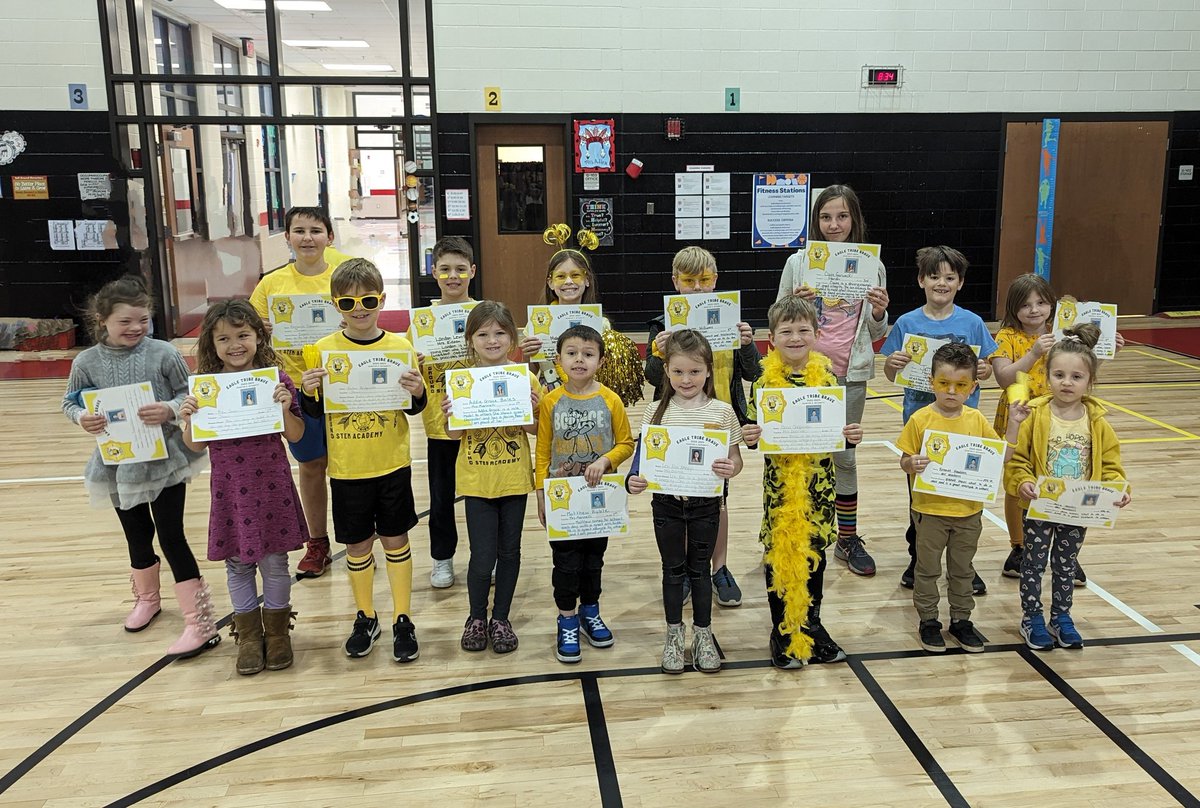 Here are the 3rd Quarter Yellow Eagle Braves! These students are being recognized as role models in showing integrity! We are proud of you! #4tribes1family #ballgroundstrong #BGRocks