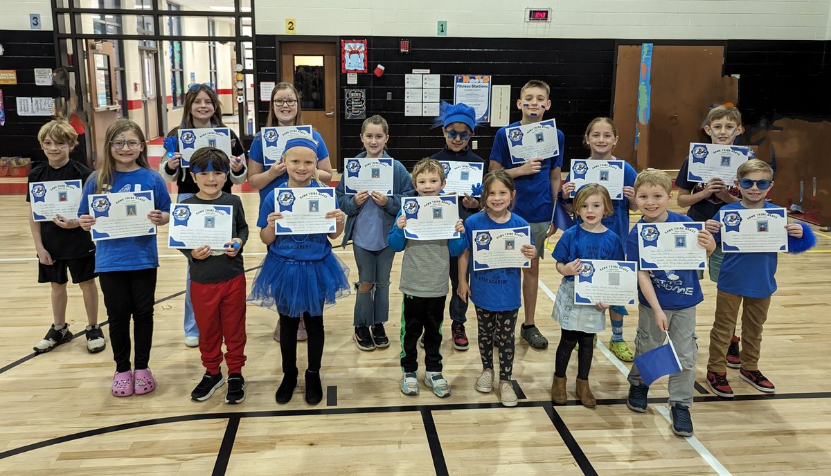 Here are the 3rd Quarter Blue Hawk Braves! These students are being recognized as role models in showing integrity! We are proud of you! #4tribes1family #ballgroundstrong #BGRocks