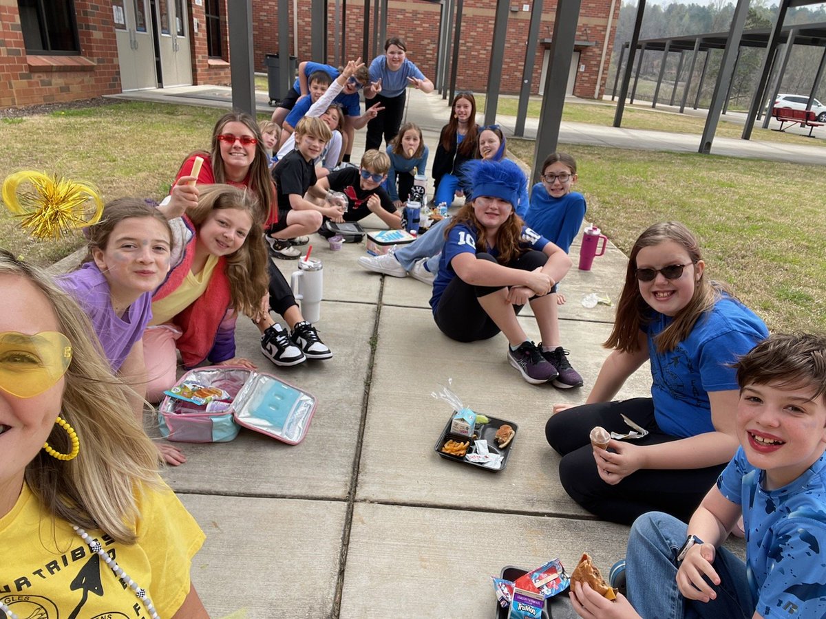 Perfect attendance lunch with Mrs. Martin's class! Way to go! #4tribes1family #BGRocks #ballgroundstrong