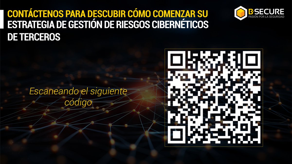 bsecureco's tweet photo. Estos son algunos insights de nuestro 💻webinar '𝑬𝒔𝒕𝒓𝒂𝒕𝒆𝒈𝒊𝒂 𝒅𝒆 𝑮𝒆𝒔𝒕𝒊ó𝒏 𝒅𝒆 𝑹𝒊𝒆𝒔𝒈𝒐𝒔 𝑪𝒊𝒃𝒆𝒓𝒏é𝒕𝒊𝒄𝒐𝒔 𝒅𝒆 𝑻𝒆𝒓𝒄𝒆𝒓𝒐𝒔' reralizado en conjunto con @isacabogota.

Descubra más➡ https://t.co/mJsPIeGXwW https://t.co/kprCG61IYC