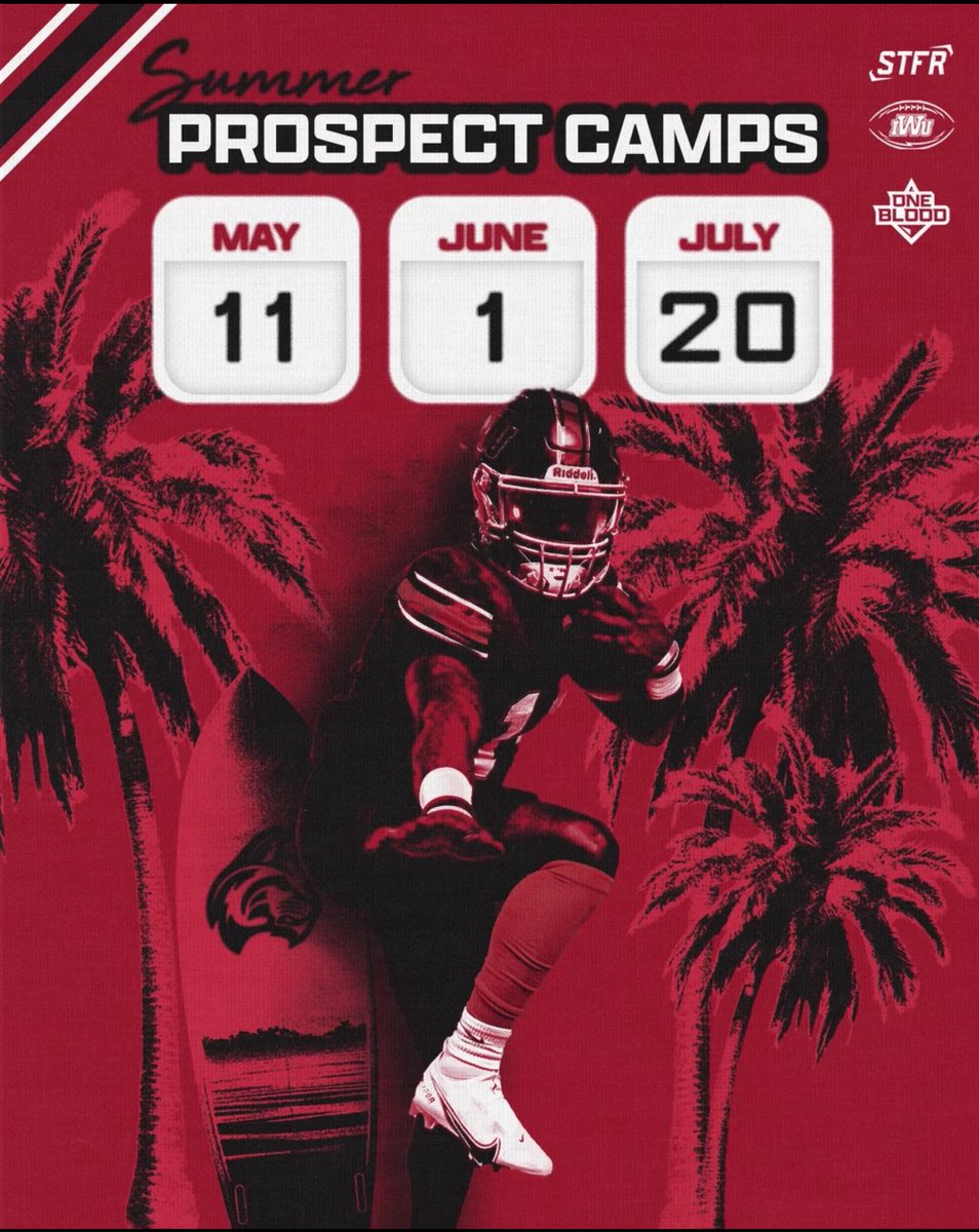 25’s, 26’s, and 27’s COME CAMP WITH US! Registration has started and you can sign up now. iwufootballcamps.com