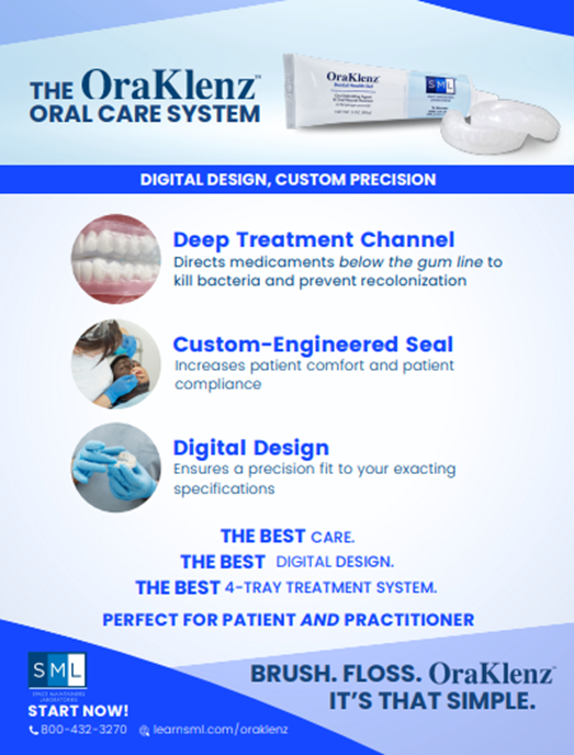 SMLGlobal's tweet photo. SUPERIOR DESIGN, PROFIT-GENERATING POTENTIAL… AND CHOICE. THAT’S WHAT. 

For YOU, the dentist,  the OraKlenz System fulfills the potential for implementing an optimized treatment/therapy plan  #oraklenz #oraklenzoralcaresystem
https://t.co/7kRjnOD8r1 https://t.co/q7NOuObNpZ
