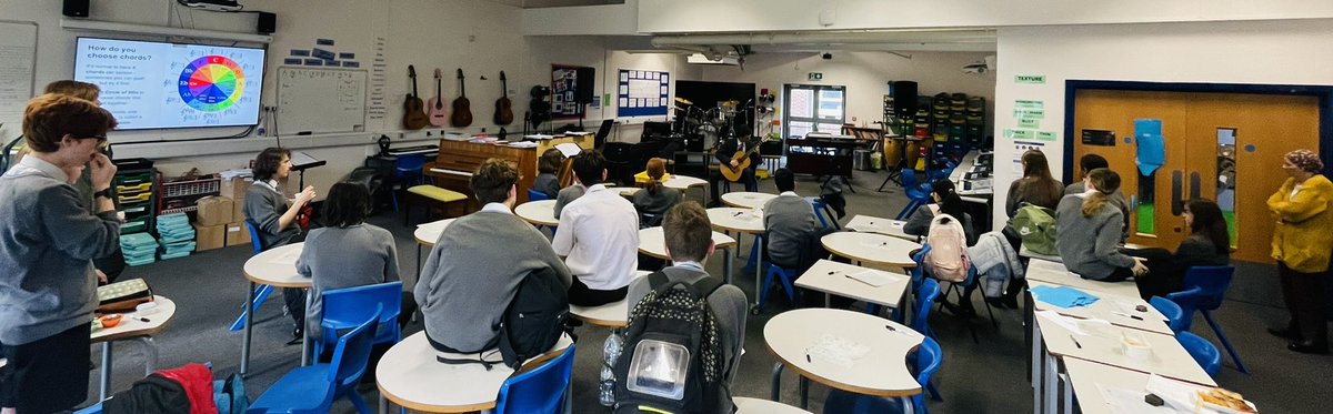 Never a dull day in Create! One of today’s highlights at @Coleridge_Edu was a lunchtime recital from Oscar, our wonderful Music Technician. Oscar is taking his Diploma exam in Classical Guitar on Monday &shared some of his programme w/students at lunch. #inspired @United_Music1