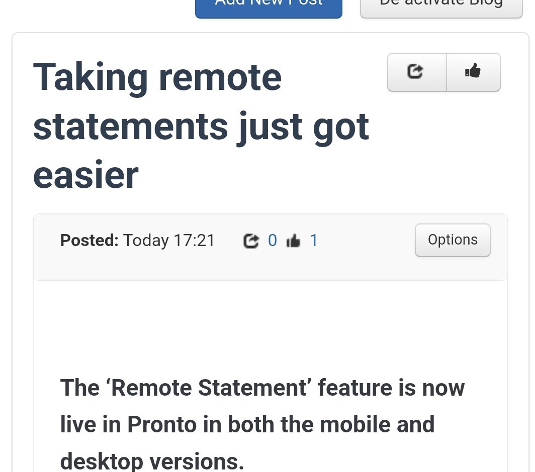 Did three Remote statements today including an officer statement using Pronto. If you’re in @ASPolice check out my blog post on the intranet giving a quick guide on how to 👌 #WorkSmarter