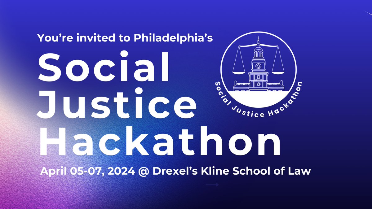 🚀 Exciting news! Our first batch of tickets for the Hackathon sold out quickly, but don't worry - we've opened up more spots! 🗓️April 5-7 at Drexel’s Kline School of Law. Only a little over two weeks left, so secure your spot now! 🔗Register Here: eventbrite.com/e/philadelphia…