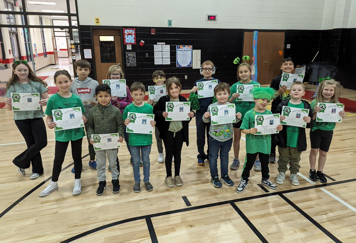 Here are the 3rd Quarter Green Raven Braves! These students are being recognized as role models in showing integrity! We are proud of you! #4tribes1family #ballgroundstrong #BGRocks