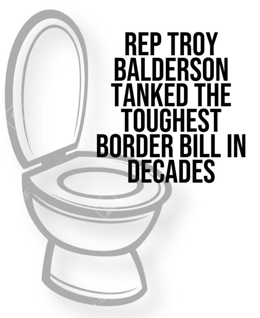 @RepBalderson Sit down Troy!