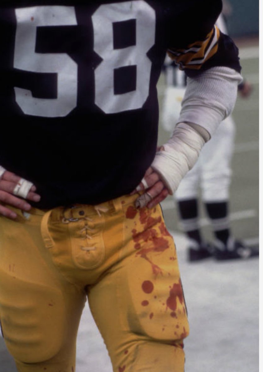 The novice football fan actually believed the games started with the opening kickoff. The hardcore 70s Steelers fan knew the game didn’t start until there was an opponent’s blood on Jack Lambert’s pants.