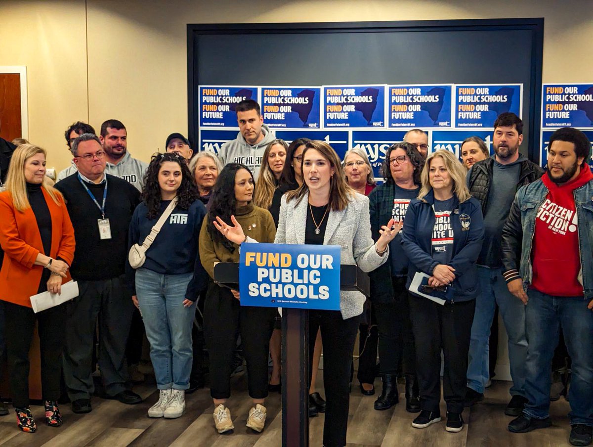 In the Mid-Hudson region, legislators, NYSUT educators, district administrators and community members rallied around restoring Foundation Aid.