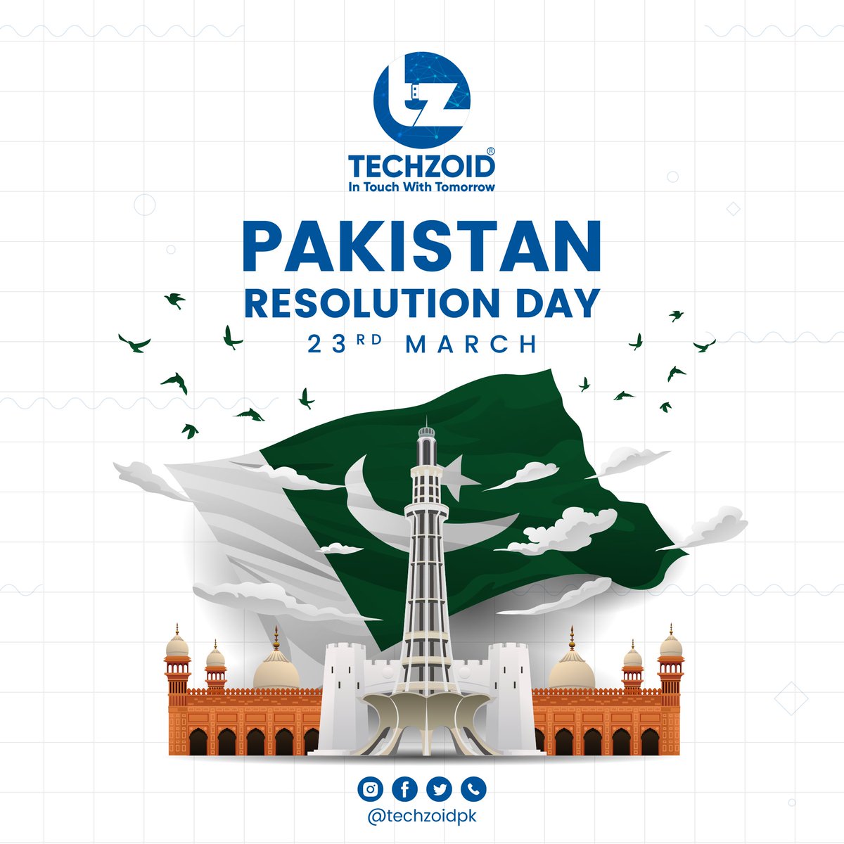 TechzoidPk's tweet image. Happy Pakistan Resolution Day from Techzoid!

Today, we celebrate the day that Pakistan&apos;s independence struggle began. We remember the sacrifices of those who fought for our freedom, and we look forward to a brighter future for our nation.

#PakistanResolutionDay #Techzoid