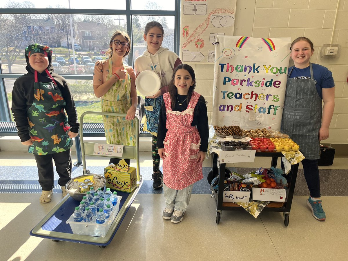Parkside’s amazing Student Council wanted to do something special to appreciate teachers and staff! <a href="/ParksideES/">Parkside Elementary</a> #PennDelcoProud