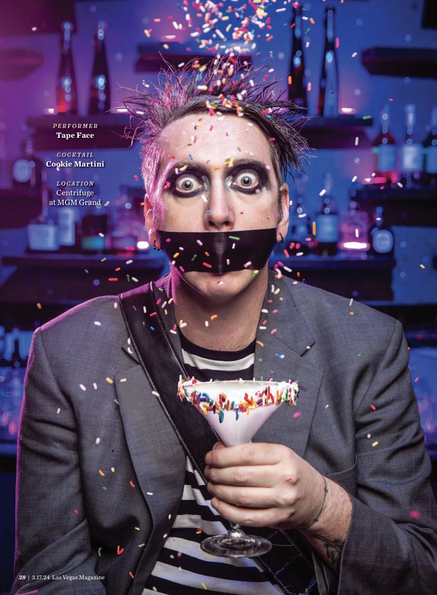Everybody loves sprinkles!! Thanks to @LasVegasMag for the fun shoot. Sorry about the mess.🍸😶👍