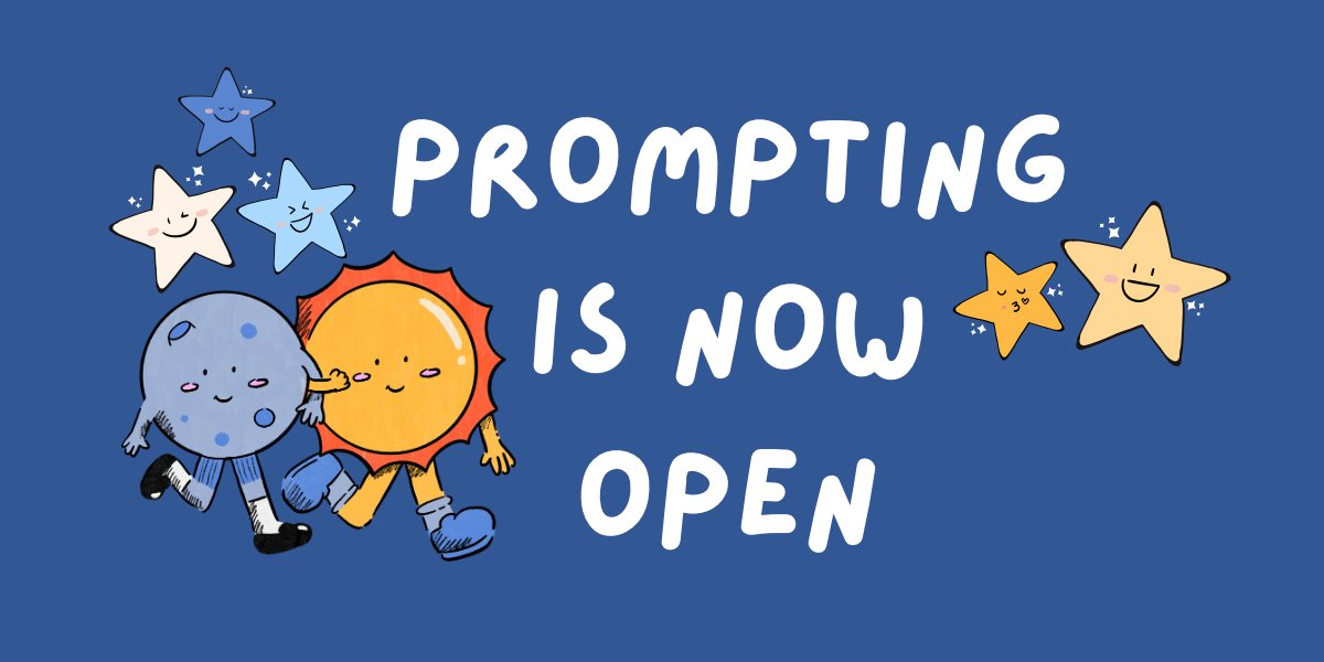 💫prompting is now open!💫 looking forward to seeing what you all come up with!! ❤️‍🔥 which ship is going to be the first posted?? 👀😍 ao3.org/collections/Po…