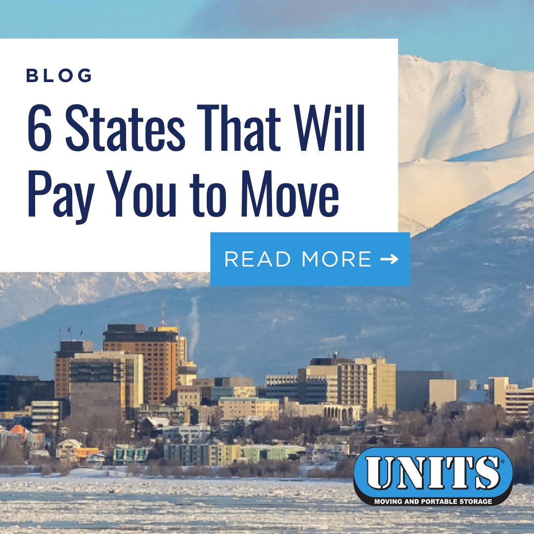Some states in the United States are willing to pay you to move there. Yes, you read that right! Explore the six states that offer incentives to make your move easier on your wallet: unitsstorage.com/6-states-that-… #UNITS #moving #movingsolutions #secure #move #paytomove