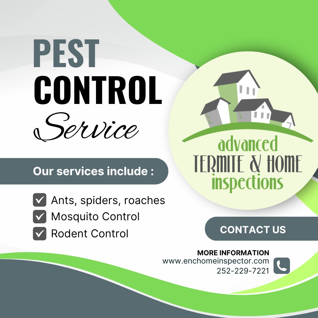 🐛 Don't let pests bug you! 🚫 Whether it's ants marching across your kitchen or spiders spinning webs in the corners, we've got you covered! Our expert pest control team is here to tackle any infestation, big or small. Contact us for a consultation. 252-229-7221 #PestControl