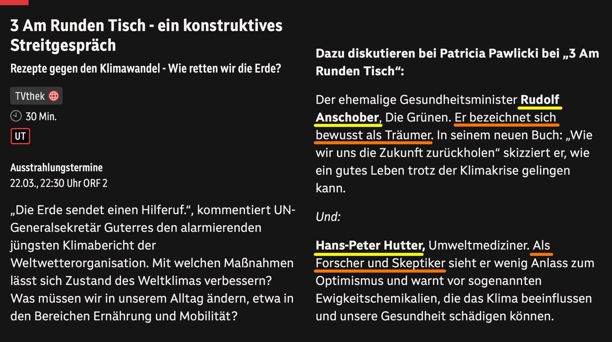 stuindigo's tweet image. Heute lädt der #ORF zum Streitgespräch™ zwischen dem grünen Corona- und Klima-Propagandisten #Anschober und dem grünen Corona- und Klima-Propagandisten #Hutter. 30 Minuten spannender Schlagabtausch sind garantiert 🤭