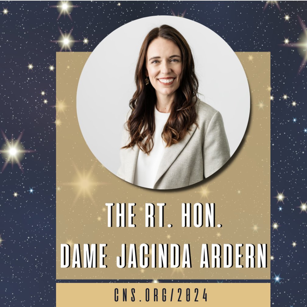 @CNSupdate just announced the #2024CNS #Nash lecturer ➡️ Jacinda Ardern - past Prime Minister of New Zealand - Register now ‼️ You won't want to miss this 🤩 #excited @WINSneurosurge1