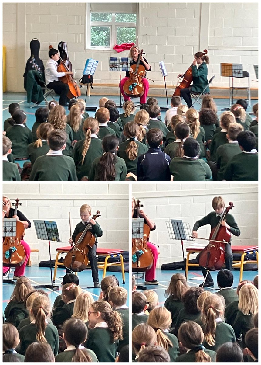 It was great to have a string of 'cellists performing in assembly <a href="/BronteHouse_/">Bronte House School</a> yesterday. 

#TeamDavy Year Eight players and #BronteBowSkills entertaining some new string fans.
