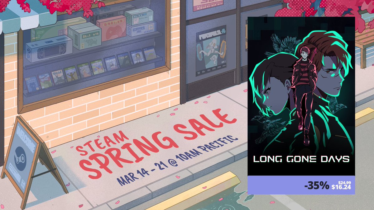 Our entire PC catalog is on sale on Steam & Epic, so spring into the weekend with an exciting new adventure 🌷 Don’t miss your chance to save big on impactful indie titles, including turn-based RPGs like LISA: Definitive Edition & Long Gone Days! store.steampowered.com/publisher/sere…