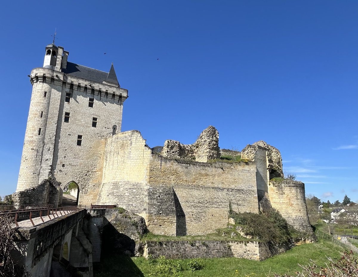 Château of Chinon - once a home of Henry II and Eleanor of Aquitaine. Extraordinary place….
