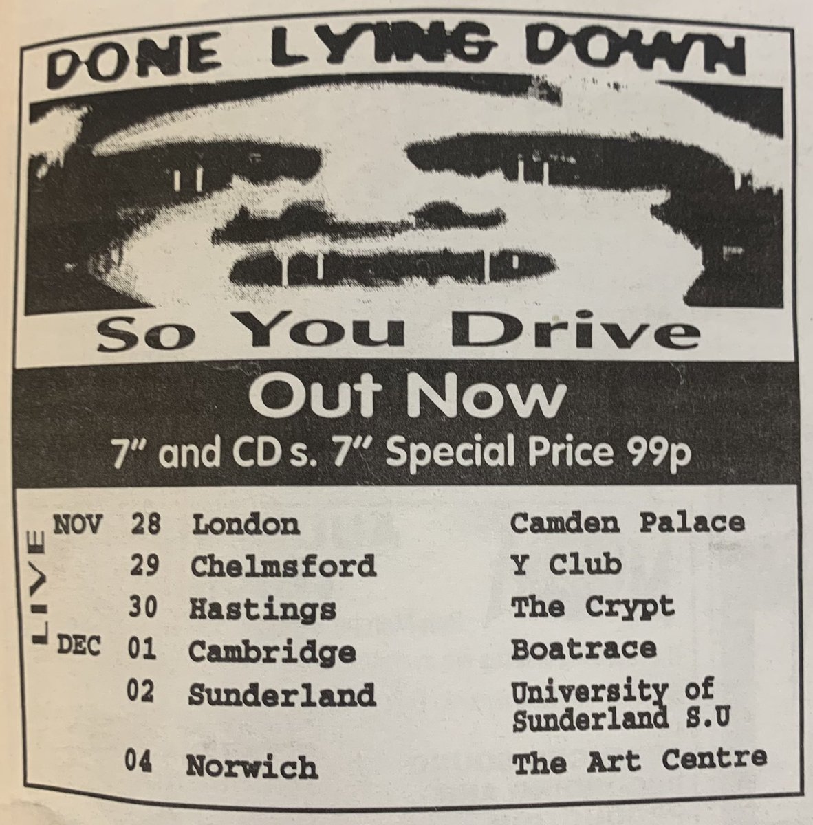 nothingelseon's tweet photo. Done Lying Down tour! NME, 25 November 1995. #NME #MyLifeInTheUKMusicPress #1995 https://t.co/KOe0OU7q7G