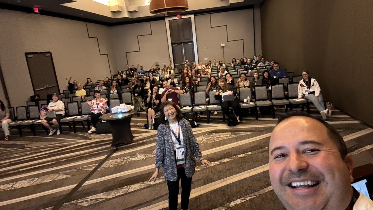 Just wrapped up an electrifying session w/Jan @jan_brydle at #SpringCUE! 🌟 The energy was contagious and the audience was engaged. Feeling grateful and supercharged! ⚡️ #EdTech #BetterTogether @cueinc @CommunicateRSD @MicrosoftFlip @TheLeaderinMe #CUEmmunity