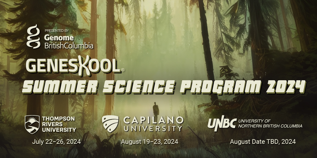 GenomeBC's tweet image. Save the Date! @geneskool &apos;s Summer Science Program is just around the corner! 

Our programs are designed to inspire young minds through hands-on learning
Join the waitlist now to secure a spot.  🔬✨

bit.ly/3Tteedl

#SaveTheDate #SummerScienceProgram