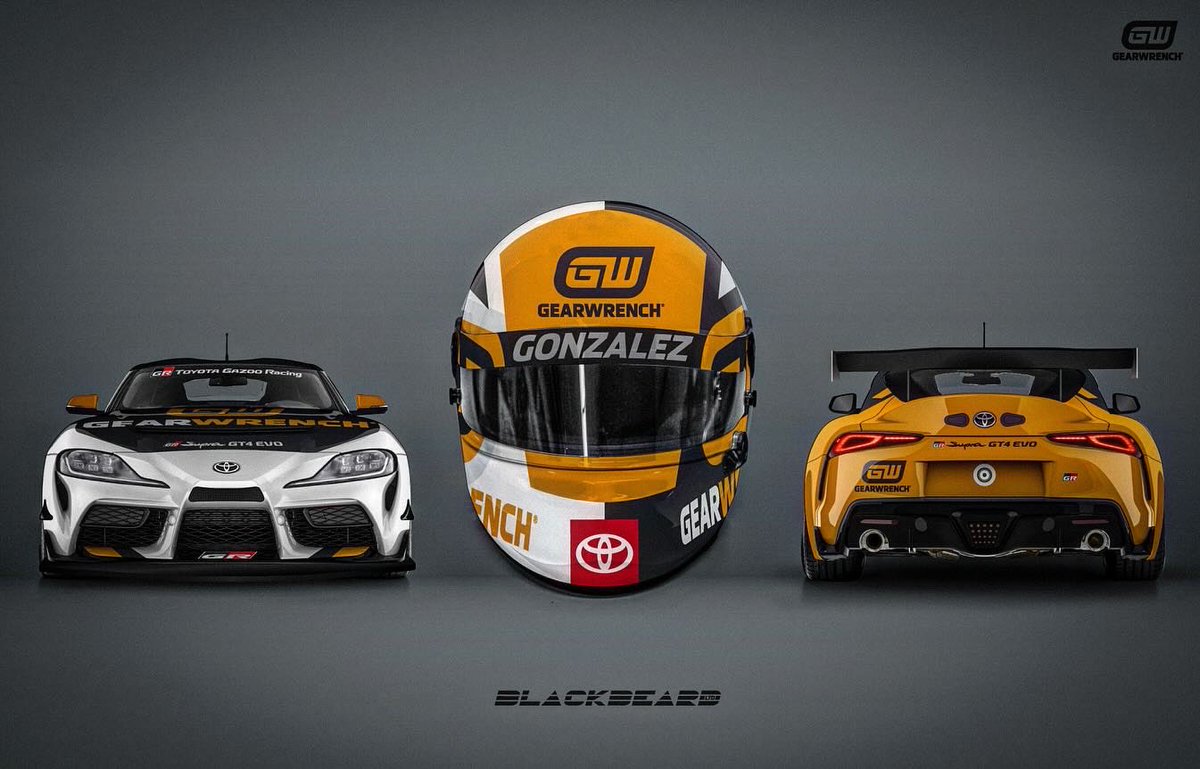 BLACKBEARDltd's tweet photo. New helmet and car design for @gearwrench @TylerGonzalez57 and @SmoogeRacing https://t.co/HMjI5ARdI4