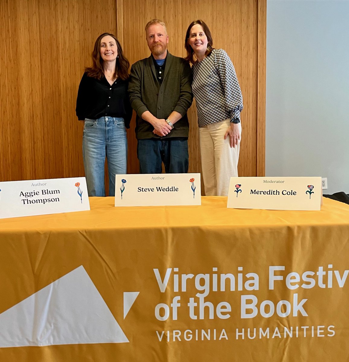 Had such a great time to day moderating <a href="/VABookFest/">Virginia Festival of the Book</a> panel Southern Fried Crime with Aggie Blum Thompson and <a href="/steveweddle/">rasprodazha</a>
