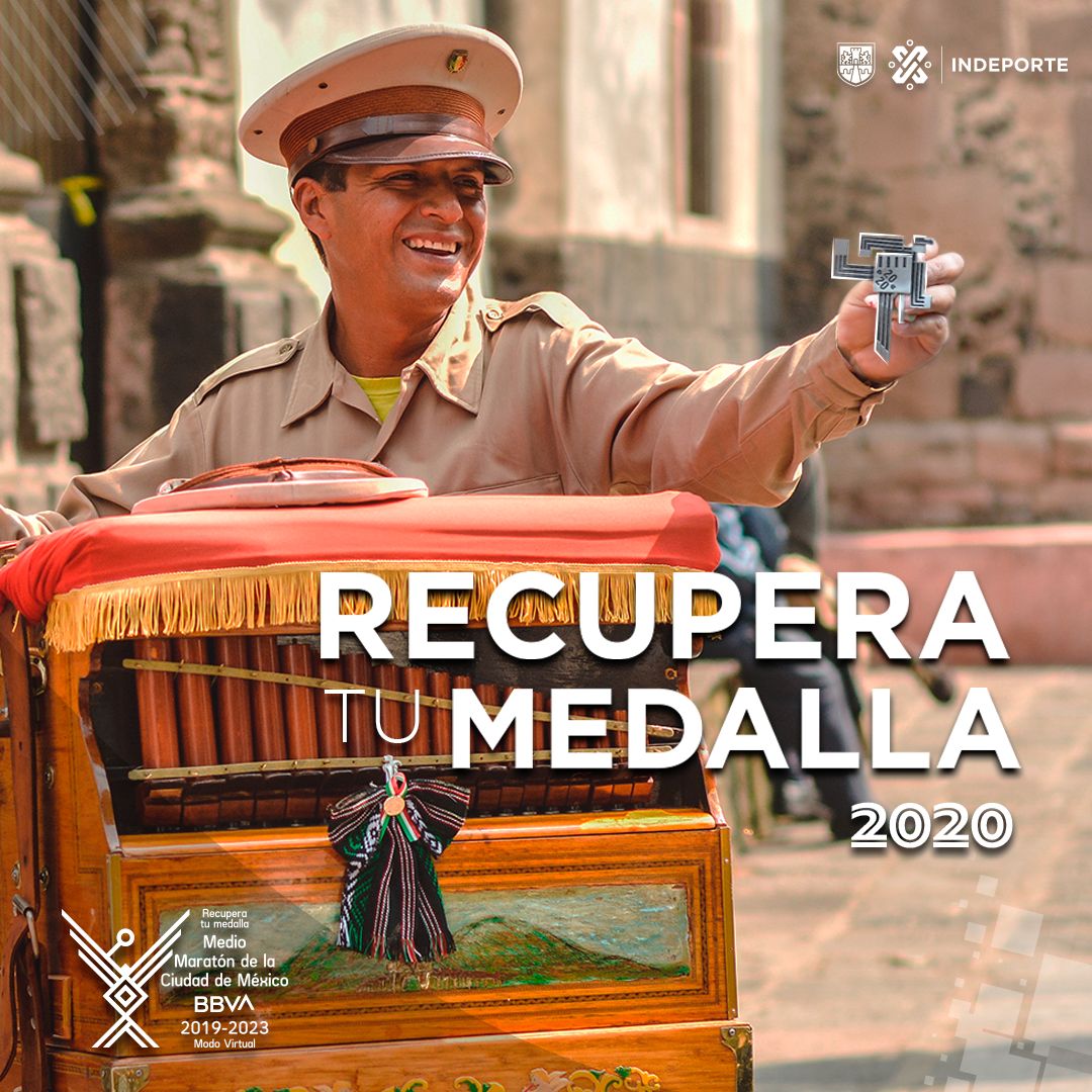 ¡Acompaña el ritmo de la ciudad! #RecuperaTuMedalla del Medio Maratón de la Ciudad de México @BBVA_Mex 2020 🏅 Inscríbete ahora y ve por la medalla del Organillero. Último día para registrarte: domingo 23 de junio del 2024 en eventosdeportivos.com.mx/mmvirtual2024u…