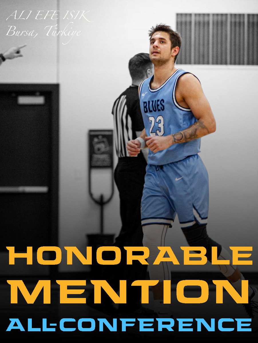 📢Honorable Mention All-Conference📢 @aliefe_9 - Scored 13.1ppg at 50% from the field - Led the conference in FTA and shot 78% - Led the team/7th in conf in assists at 2.6/g - Led the team/9th in conf in rebounding at 5.7/g - Set a program record for accessories worn in a game
