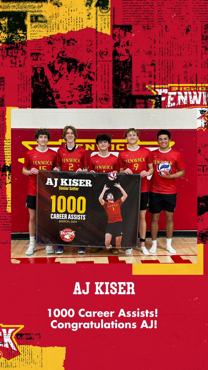 🌟1000 Career Assists🌟
During last night's win against Carroll, senior AJ Kiser hit the 1000 career assists mark! Congratulations, AJ, on reaching this incredible milestone! #gofalcons