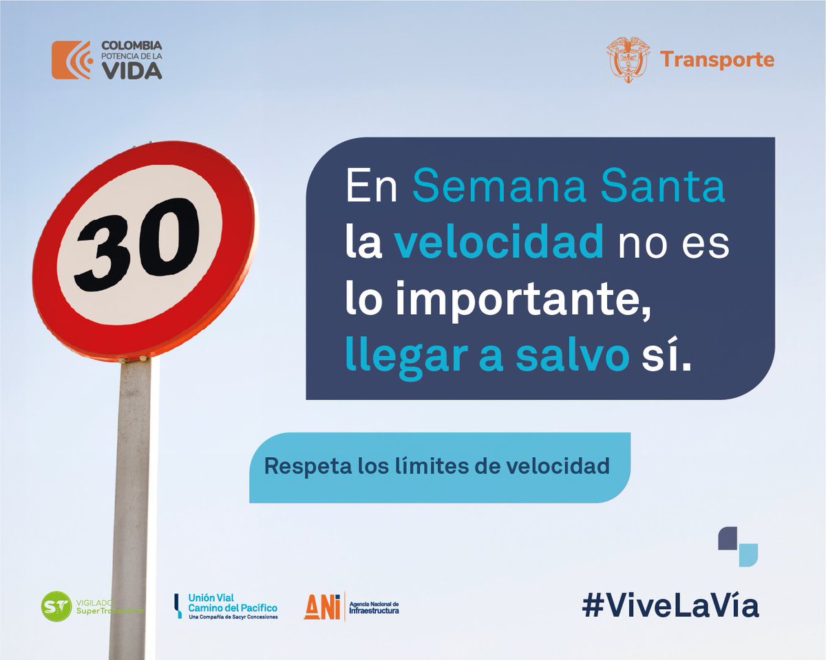 CaminoPacifico's tweet photo. Esta Semana Santa disfruta el camino, la seguridad es el mejor regalo.
Viaja con calma y responsabilidad, respetando los límites de velocidad y las normas de tránsito. Tu destino te espera, llegar a salvo es lo importante.

#ViveLaVía #VamosMásAllá https://t.co/BgdRKgiDkD