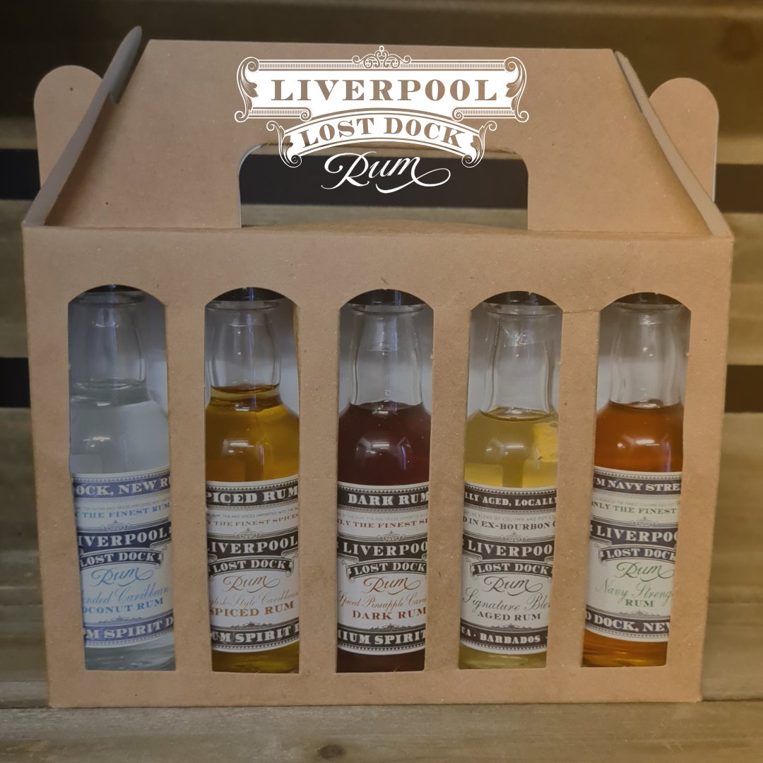 DockLost's tweet photo. Have you heard the news about our miniature taster sets featuring all 5 of our rumsย
being on our website? ๐ฅ
Indulge in the taste of all our famous rums today and order online.๐ย
#lostdock #rum #awards #awardwinning https://t.co/IstOkKtXZN
