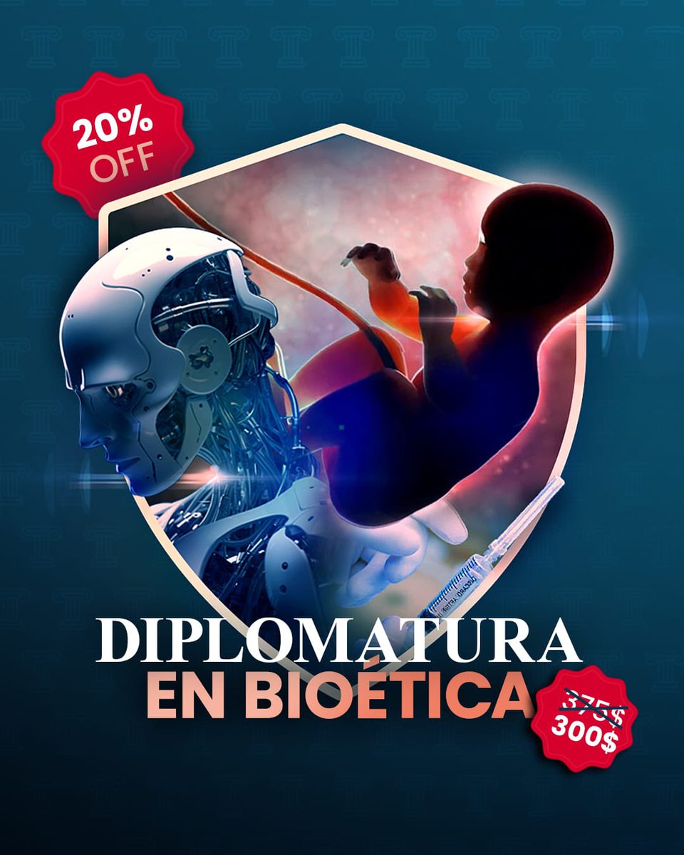 Este curso forma parte de la Diplomatura en Bioética que, junto a otros dos cursos, se dictarán a lo largo del año y en el que tendrás acceso a un 20% de descuento. Profesores: @AgustinLaje @BalleriniOK y Carlos Beltramo. Inscríbete en tecnopolitea.com/store