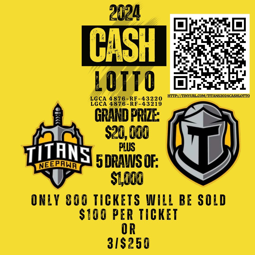 There is still time to get your tickets!

Office is open at the Neepawa Banner &amp; Press until 6pm for in person sales.

#WeAreTitans⚔️
