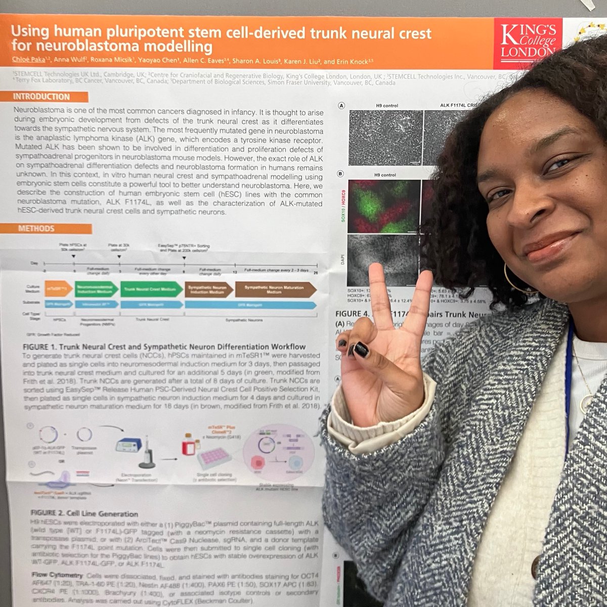 KarenJLiu's tweet photo. Thank you to @NeuroblastomaUK for a great conference! And a great congratulations to our very own @SciChloeP for winning a poster prize on hPSC models of ALK neuroblastoma! @CCRB27 @erinknock @STEMCELLTech @INeucrest https://t.co/rr4pGCpR5d