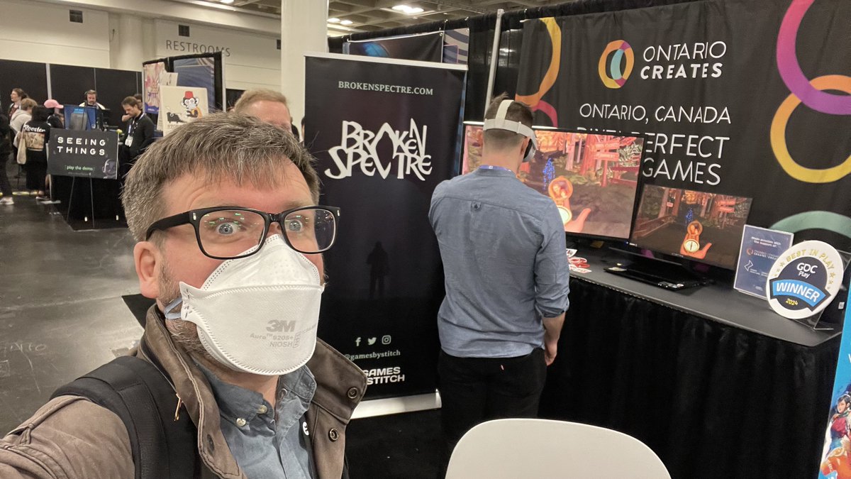 GDC Day 5: Recharging at Yerba Buena Gardens after a very busy day and paying a visit to <a href="/gamesbystitch/">Games by Stitch - Out Now: Elsewhere Electric⚡</a> at the <a href="/OntarioCreates/">Ontario Creates</a> booth.

#GDC #GDC24 #GDC2024