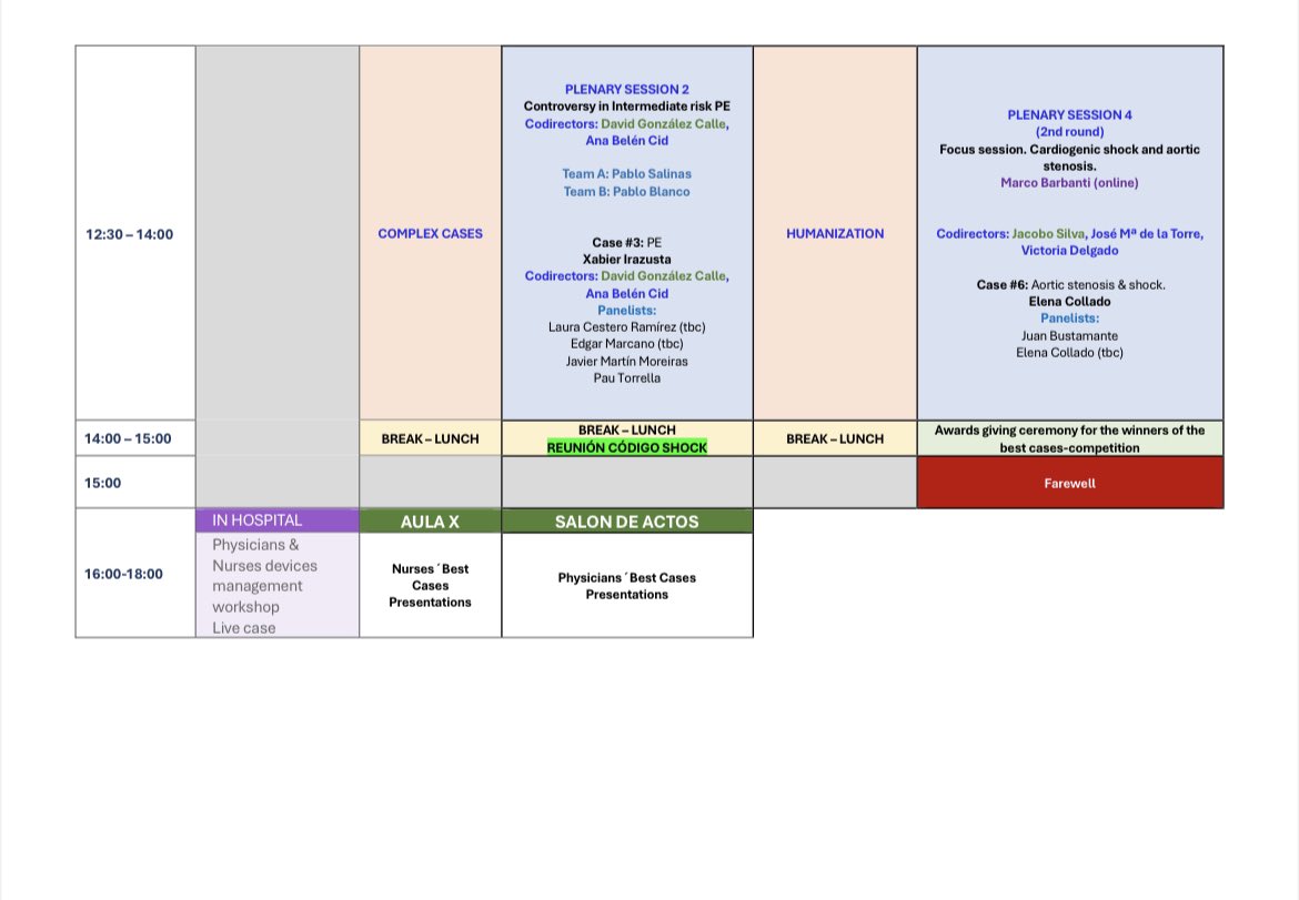 ‼️ACCIS Cardiogenic Shock meeting‼️ 👉29-31 May 2024 in Valladolid 👉Physicians & Nurses, critical pts 👉Controversies, Cases, Top experts 👉in-hospital & out-hospital workshops 👉Free registration: info@accis-meeting.com