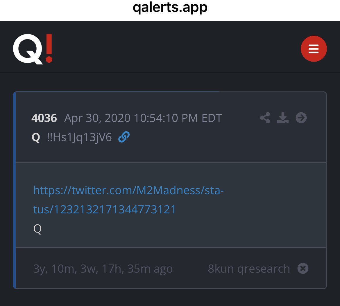 #Memba when #QDropped some of us rushed to the post if on Twitter and say Q sent me and try to be first to do it? Well sometimes you just have to survive to make it to first! #HoHoHo #SantaThug #Q @realDonaldTrump @Mike_Pence #TrumpPence2020 👉🏻 twitter.com/M2Madness/stat…