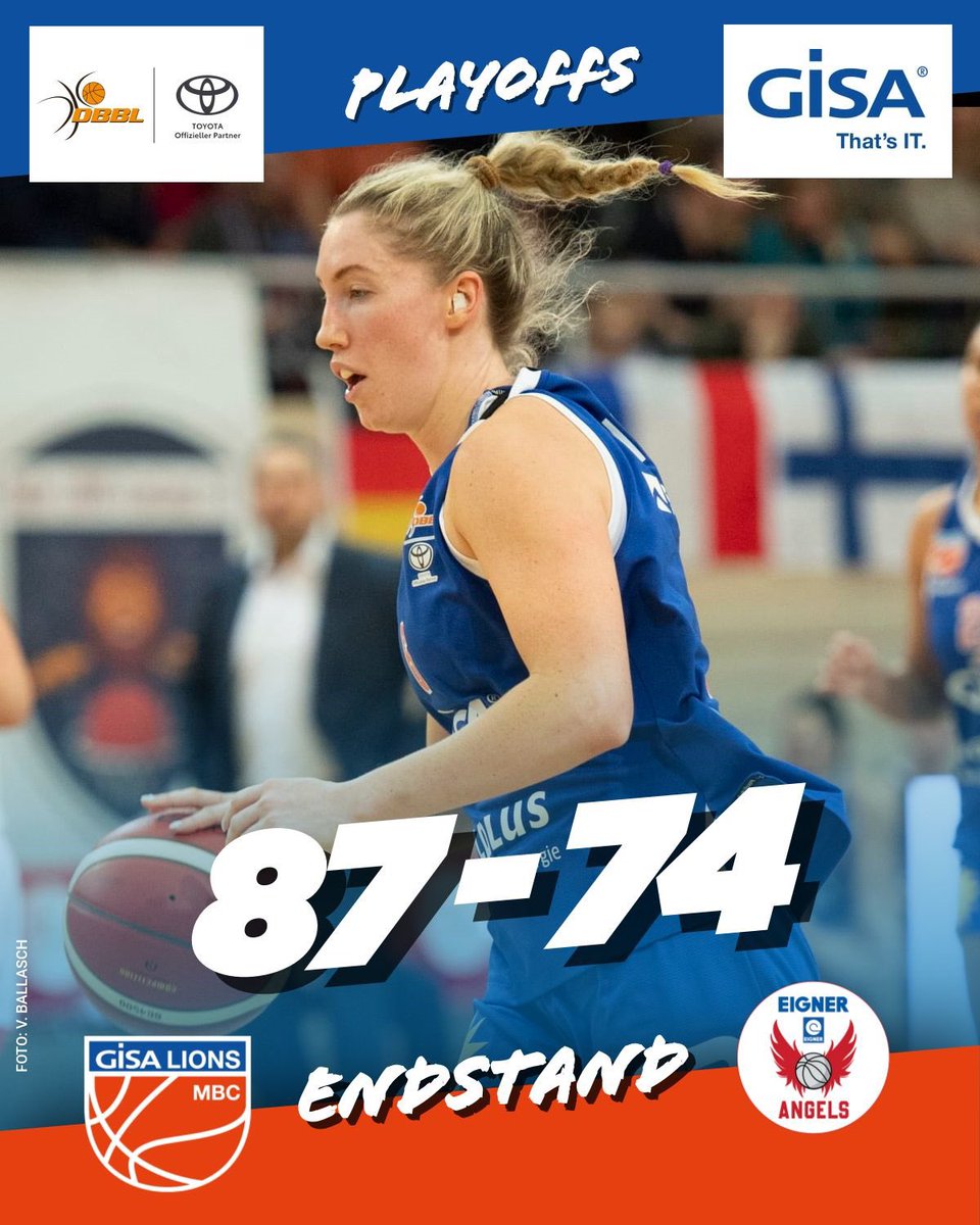 Starker Auftakt in die #dbbl playoffs für den <a href="/syntainicsmbc/">SYNTAINICS MBC</a> - Spiel 1 der Viertelfinal-Serie gegen Nördlingen geht an die GISA Lions. Spiel zwei am Sonntag 16:00 Uhr erneut in der SWH.arena