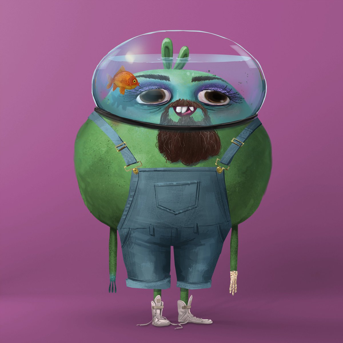 NFT characters accessorizing with aquatic life could be the next meta! 🐡

#bOOGStyle #FunToBeoDD