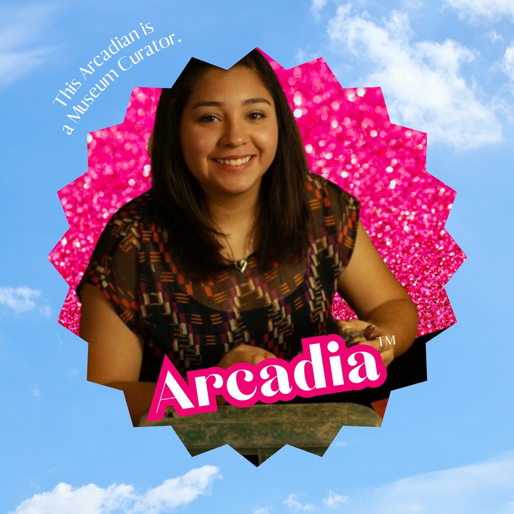 This Arcadian is a Curator! Meet Stevy Acevedo. She has been at the Gilb Museum of Arcadia Heritage since 2019. Stevy not only works with historical collections, she also builds exhibits at the museum and around the city!