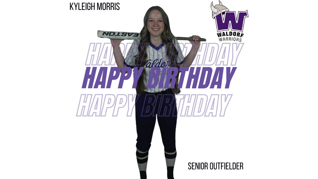 Happy Birthday to Senior Outfielder Kyleigh Morris! Crazy to think you are already a Senior! Hope you have an amazing day!